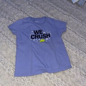 Nike we crush purple shirt
